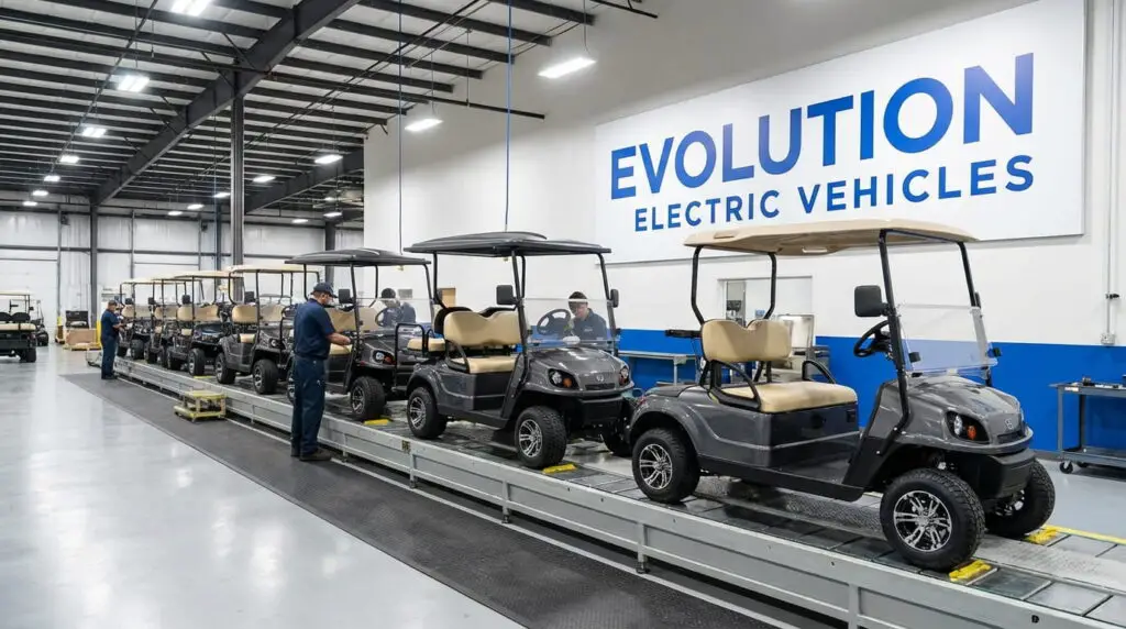 where ARE Evolution Golf Carts manufactured